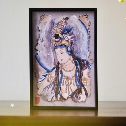 Tranh Quán Tự Tại Bồ tát 20x30cm