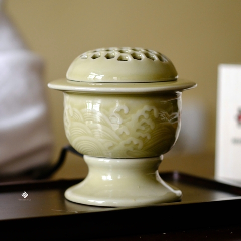 Lư điện thanh hải men ngọc