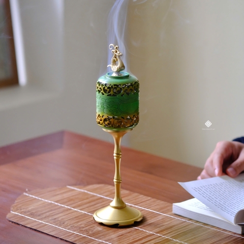 Lư đồng phượng hoàng - xanh