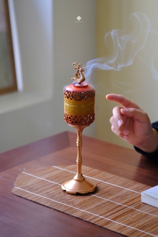 Lư đồng phượng hoàng - cam