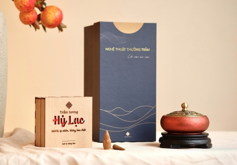 Bộ quà tặng thưởng trầm Hồng Liên