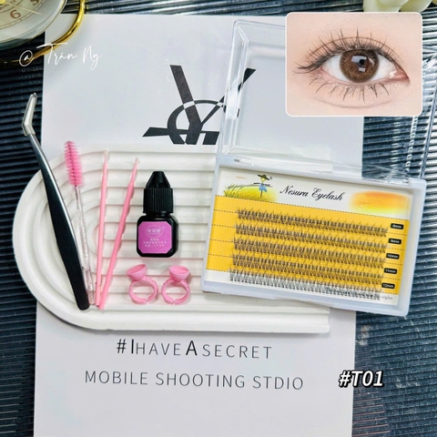 Combo mi đuôi cá mix size