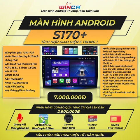 Màn Hình DVD Android Ô Tô Winca S170+