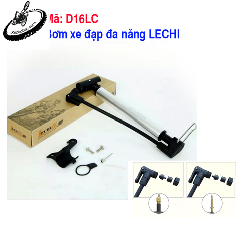 Bơm xe đạp đa năng LECHI