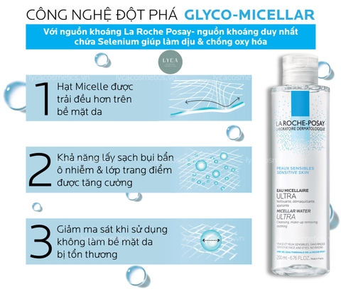 [LA ROCHE-POSAY] Nước tẩy trang Effaclar Micellar Water Oily Skin /  Sensitive Skin