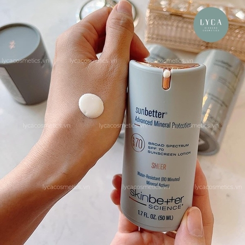 [SKINBETTER SCIENCE] Kem Chống Nắng Skinbetter Science Sunbetter Sheer Broad Spectrum SPF 70 & SPF 75 Sunscreen Lotion 50ml