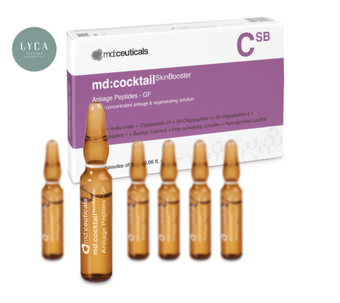 [MD:CEUTICALS] Serum tái tạo và ngăn ngừa lão hóa da Md:ceuticals Cocktail SkinBooster Antiage Peptides 10 ống x 2ml
