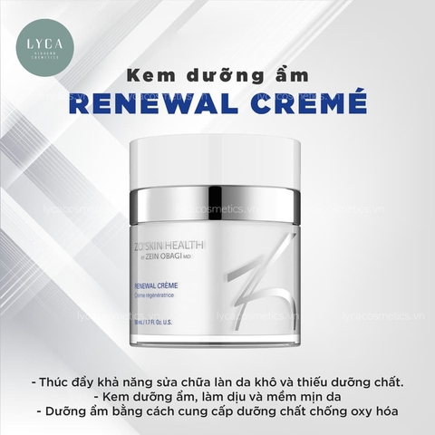 [ZO SKIN HEALTH] KEM DƯỠNG ẨM ZO RENEWAL CRÉME  & KEM PHỤC HỒI DA RECOVERY CRÉME