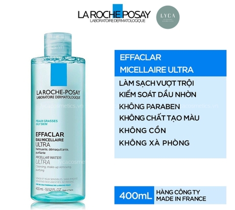 [LA ROCHE-POSAY] Nước tẩy trang Effaclar Micellar Water Oily Skin /  Sensitive Skin