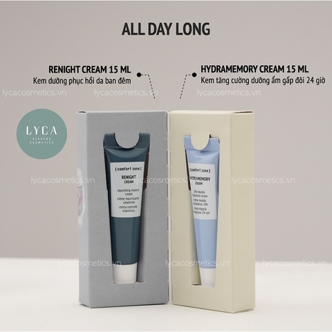 [COMFORT ZONE] Set Kem Dưỡng All Day Long Kit và Set làm sạch, dưỡng da Skin Regeneration Solution Travel Kit