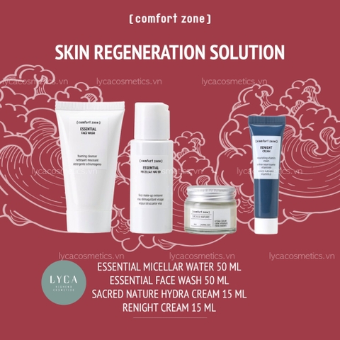 [COMFORT ZONE] Set Kem Dưỡng All Day Long Kit và Set làm sạch, dưỡng da Skin Regeneration Solution Travel Kit