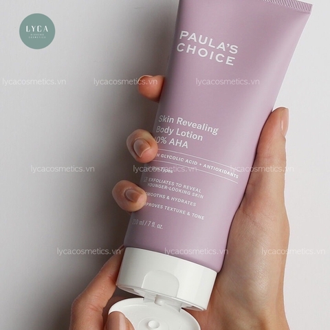 [PAULA'S CHOICE] KEM DƯỠNG THỂ LÀM SÁNG DA SKIN REVEALING BODY LOTION 10% AHA và LOẠI BỎ TẾ BÀO CHẾT TOÀN THÂN WEIGHTLESS BODY TREATMENT 2% BHA