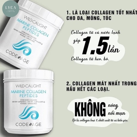 [CODE AGE] Bột uống Multi Collagen Peptides chocolate, hydrolyzed, wild-caught powder