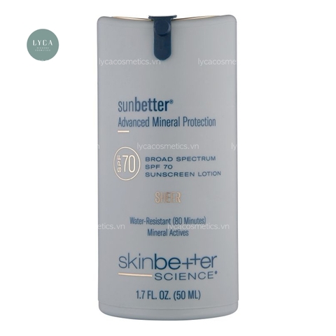 [SKINBETTER SCIENCE] Kem Chống Nắng Skinbetter Science Sunbetter Sheer Broad Spectrum SPF 70 & SPF 75 Sunscreen Lotion 50ml