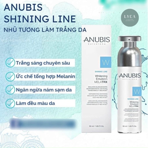 [ANUBIS] Nhũ Tương Giúp Sáng Da Anubis Shining Line Whitening Emulsion MelaTRX 50ml