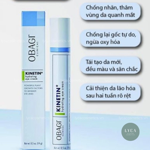 [OBAGI] Kem Chống Nhăn Vùng Mắt OBAGI CLINICAL Kinetin+ Hydrating Eye Cream 14g