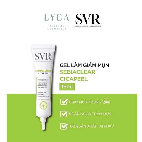 [SVR] Gel chấm mụn SVR SebiaClear CicaPeel 15ml