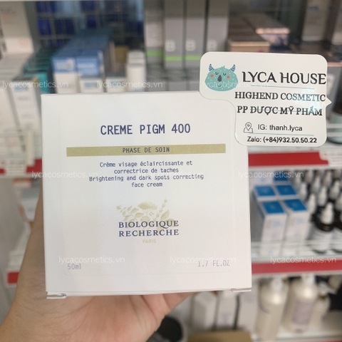 [BIOLOGIQUE RECHERCHE] Kem dưỡng mờ nám, sáng da BR CREME PIGM 400 dung tích 50ML