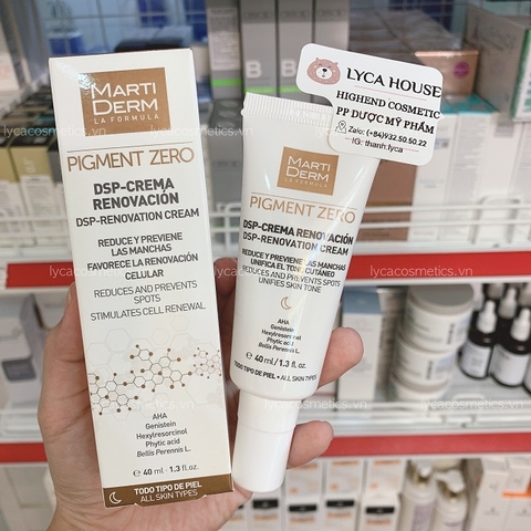 [MARTINDERM] Bộ kem dưỡng trị nám PIGMENT ZERO Ngày DSP SPF 50+ và Đêm DSP - Renovation