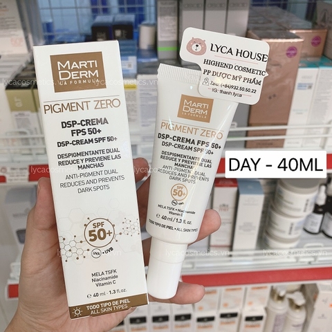 [MARTINDERM] Bộ kem dưỡng trị nám PIGMENT ZERO Ngày DSP SPF 50+ và Đêm DSP - Renovation