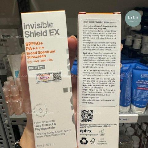 [EPI-RX] Kem Chống Nắng EPI-RX Invisible Shield Ex SPF50+