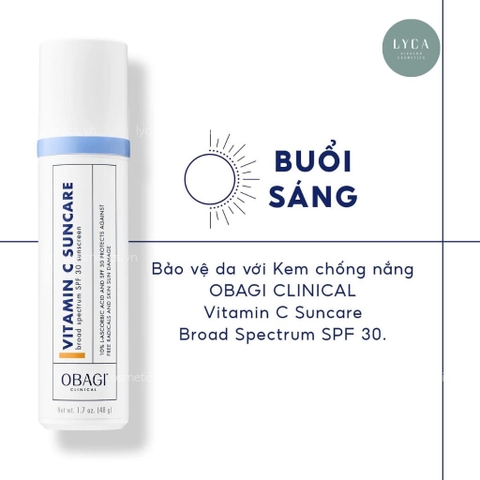 [OBAGI] Kem Chống Nắng Dưỡng Sáng Da OBAGI CLINICAL Vitamin C Suncare Broad Spectrum SPF 30