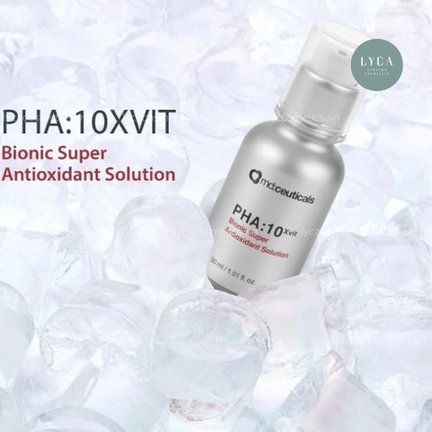 [MD:CEUTICALS] Kem Dưỡng Trẻ Hóa Da, Xóa Nhăn MD:Ceuticals PHA:10xvit Bionic Super Antioxidant Solution 30ML