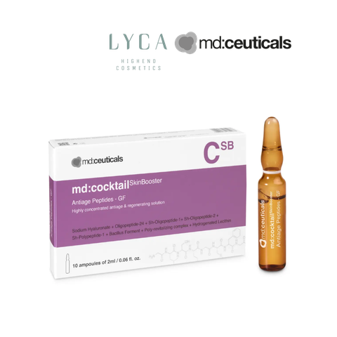 [MD:CEUTICALS] Serum tái tạo và ngăn ngừa lão hóa da Md:ceuticals Cocktail SkinBooster Antiage Peptides 10 ống x 2ml