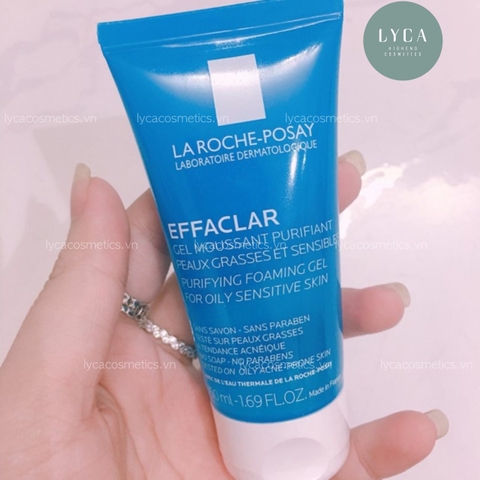 [LA ROCHE-POSAY] Sữa rửa mặt  Effaclar Cho Da Dầu Nhạy Cảm PURIFYING FOAMING GEL 50ml-200ml