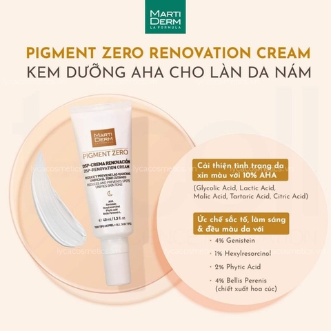 [MARTINDERM] Bộ kem dưỡng trị nám PIGMENT ZERO Ngày DSP SPF 50+ và Đêm DSP - Renovation