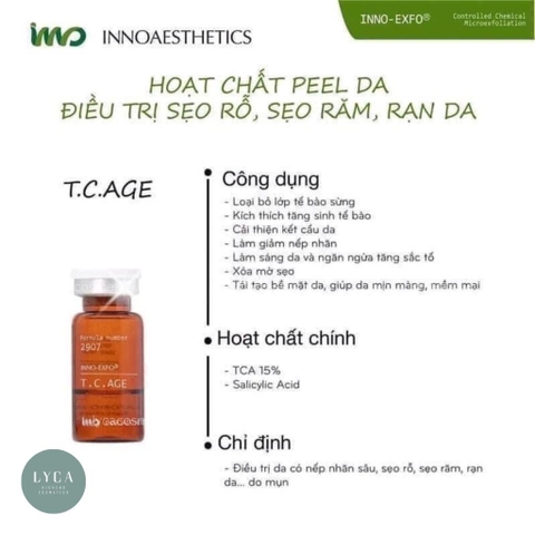 [INNOAESTHETICS] Peel Da Chống Lão Hoá, Làm Sáng Da T.C. AGE Inno-Exfo