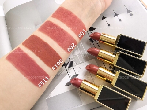 [TOMFORD] Son thỏi Tom Ford Lip Color Satin Matte. #50 #52 #27 #24 #80 #08 #02 #100