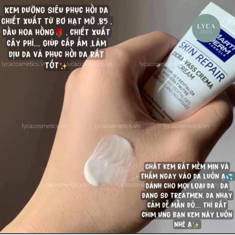 [MARTIDERM] Kem Dưỡng Tái Tạo & Phục Hồi Da Nhạy Cảm - MartiDerm Skin Repair Cicra Vass Cream 30ml