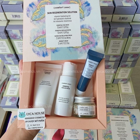 [COMFORT ZONE] Set Kem Dưỡng All Day Long Kit và Set làm sạch, dưỡng da Skin Regeneration Solution Travel Kit