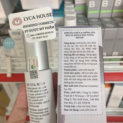 [NEOVA] Serum phục hồi chống lão hóa DNA Total Repair & Kem dưỡng da ban đêm Night Therapy