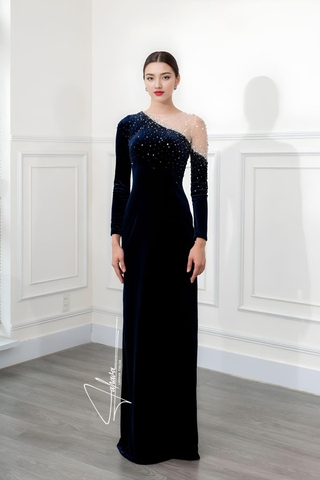 Đầm dạ hội nhung cao cấp