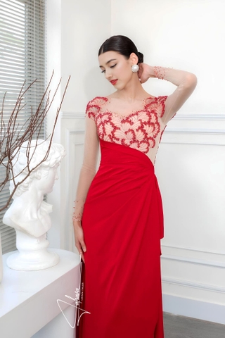 Đầm dự tiệc dài trẻ trung cao cấp