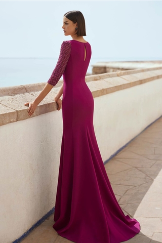 Váy dự tiệc trung niên dài sang trọng