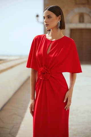 Đầm dạ hội đuôi cá kết hoa 3D ấn tượng