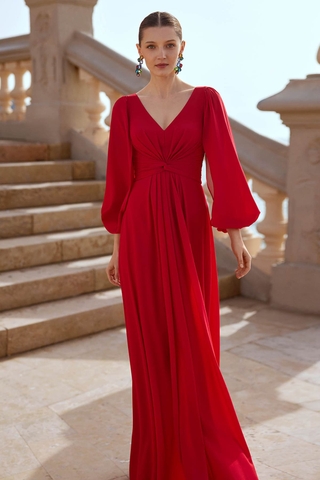 Đầm dạ hội U40 nhẹ nhàng sang trọng