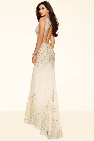 Váy dạ hội đuôi cá hở lưng quyến rũ