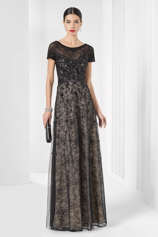 Váy dạ hội ren thêu đính hạt cao cấp