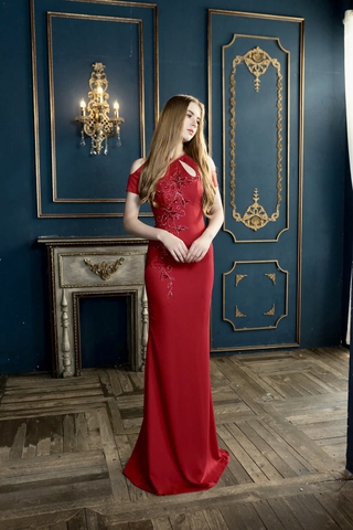 Váy dạ hội đuôi cá cut out cách điệu - S