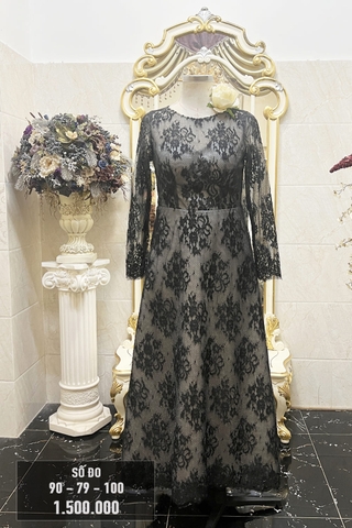 Váy dạ hội ren thêu size L