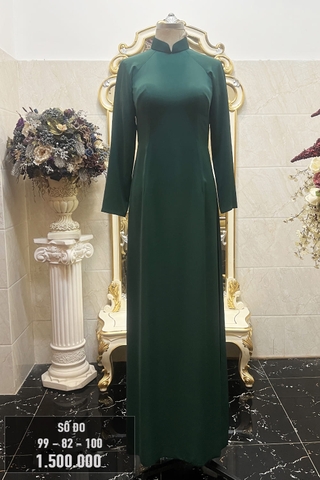 Áo dài form trơn nhẹ nhàng