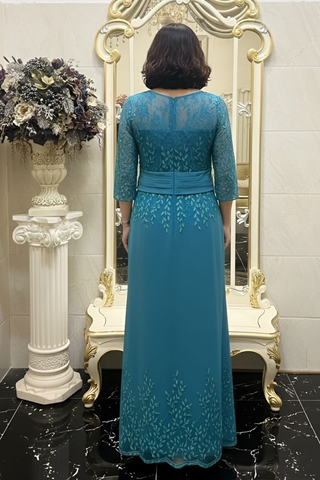 Đầm dạ hội đính kết cao cấp Size L