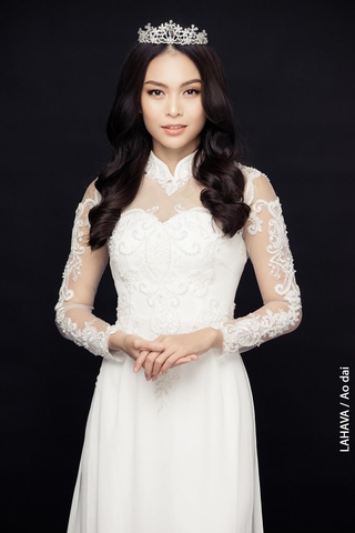 Áo dài cưới hiện đại cắt lazer cao cấp