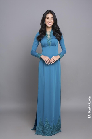 Áo dài dự tiệc thiết kế nhẹ nhàng