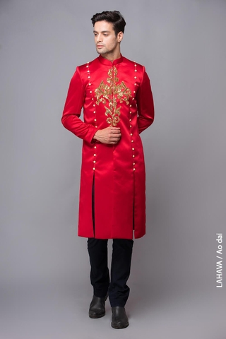 Áo nam xẻ tà 2 bên hiện đại - sale