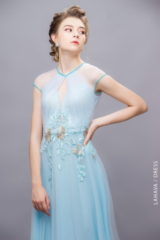 Đầm dạ hội xanh mint ngọt ngào